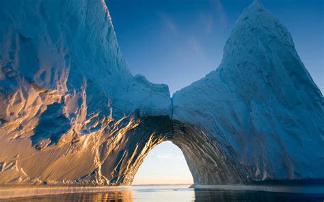 Download Arctic Ice Formation In Arch Shape Wallpaper | Wallpapers.com 