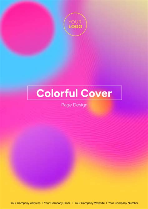 Free Colorful Cover Page Design Template - Edit Online & Download ...