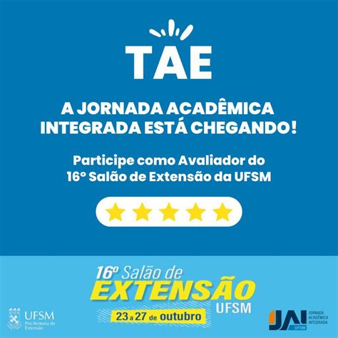 Quer Ser Avaliador De Trabalhos No 16° Salão De Extensão Jai