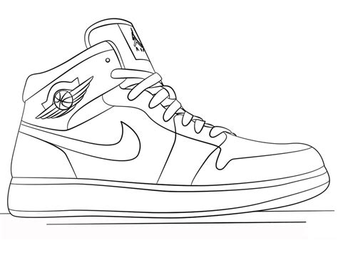 Disegno Di Scarpe Nike Jordan Da Colorare Disegni Da Colorare E The