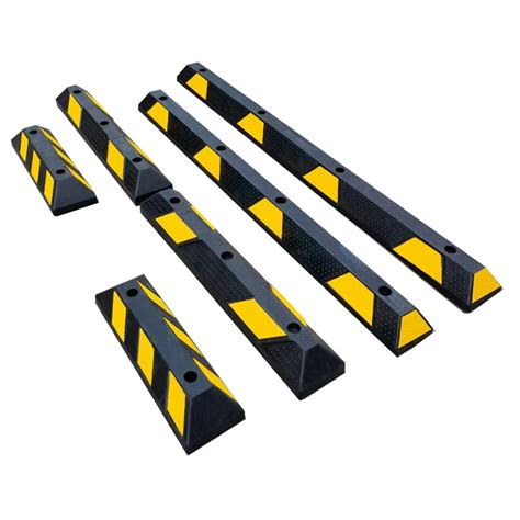 X X Mm Car Stopper Road Safety Rubber Plastic Parking Lot