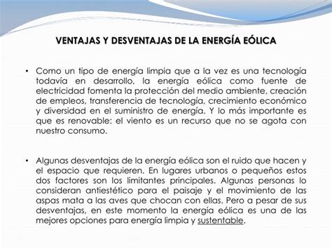 Ventajas Y Desventajas De Las Energías Convencionales Nousi