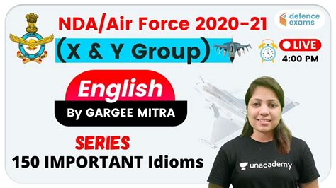 4 00 PM UPSC NDA Airforce Group X And Y English By Gargee Mitra