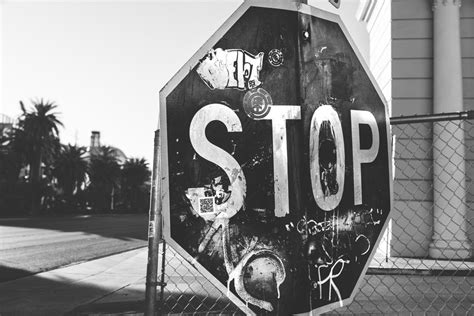 The Marked Stop Sign A Tagged Stop Sign Spotted On The Las Vegas