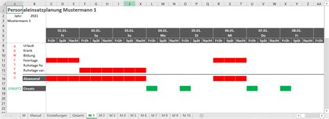 Excel Tool F R Personalplanung Mit Schichten Controllingtoolsexperte