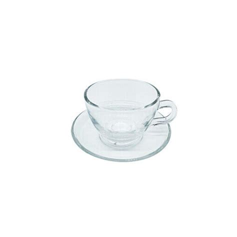 Taza Cristal Con Plato Cl Cok El P Sito Menaje