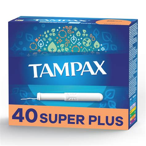 Tampax Cardboard Tampons Super Plus Absorbency Anti Slip Grip