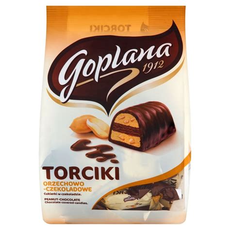 Goplana Torciki Orzechowo Czekoladowe Cukierki W Czekoladzie 256 G