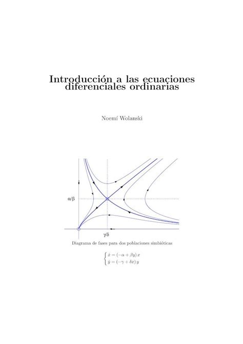 Pdf Introduccion A Las Ecuaciones Diferenciales Ordinarias Pdf