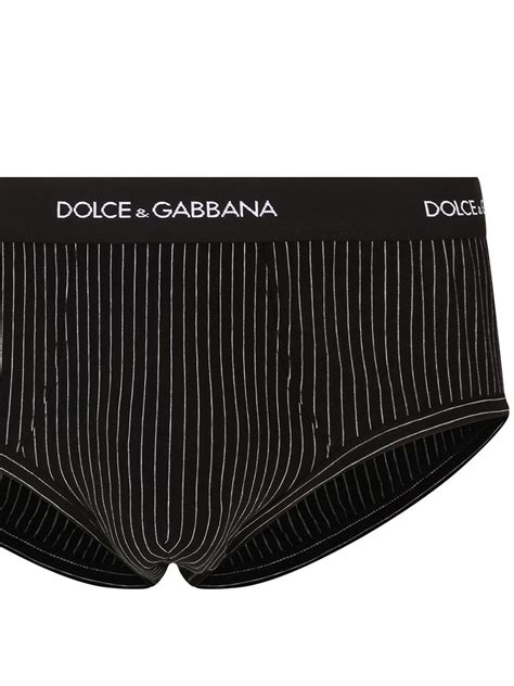 Dolce Gabbana Cueca Listras e Logo No Cós Farfetch