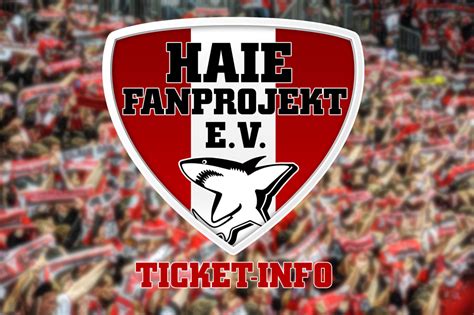 Ticketverkauf für das erste Auswärtsspiel in Bremerhaven Haie Fanprojekt