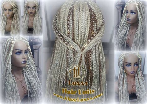 Blonde 613 27 Mix Box Braid Wig Ombre Balayage Honey Blonde Etsy