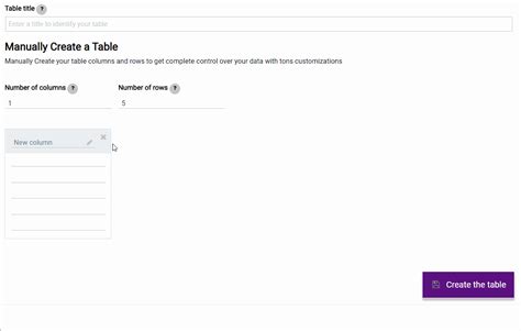 Different Column types - PubyDoc - Data Tables and Charts WordPress Plugin