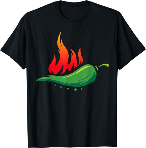 Flaming Hot Jalapeno Pepper For Spicy Mexican Food Lover T Shirt Walmart