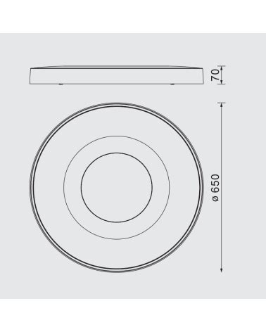 MANTRA COIN 650 Plafón Madera CCT