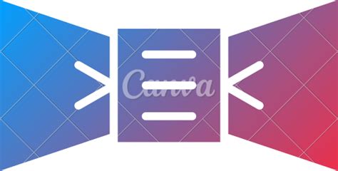 Bow Glyph Gradient Icon 素材 Canva可画