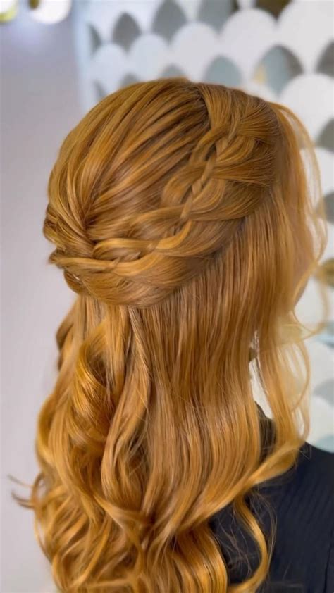 Half up half down | Hair tutorial, Hair styles, Bridesmaid hair