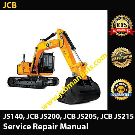 Jcb Js Auto Range Tracked Excavators Jcb Engine Service Repair Manual