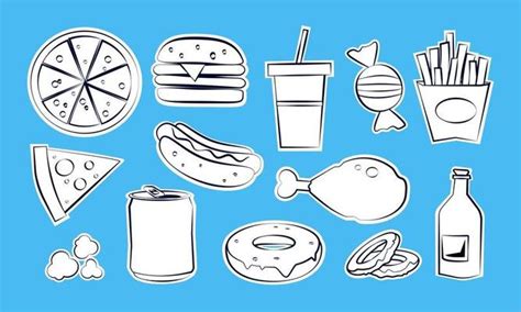 Food Line Drawing Vector Art, Icons, and Graphics for Free Download