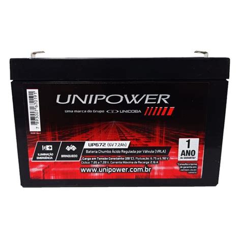 Bateria Selada V Ah Unipower Carro Moto Eletrica Mini Ve Culos