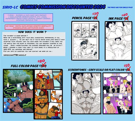 Comics Commission Discounted By Sirio LC Hentai Foundry