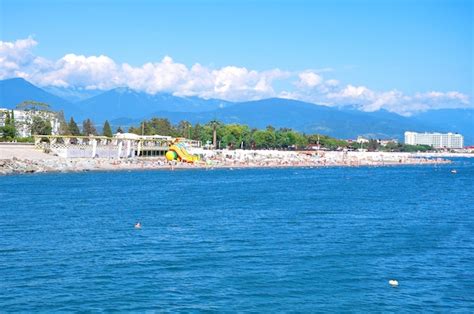 Premium Photo | Beach in sochi russia