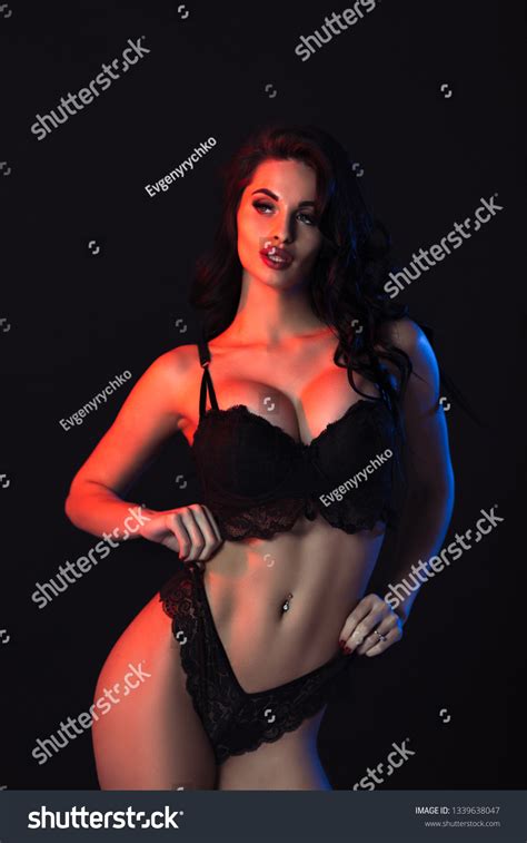 Sexy Woman Lace Black Sensual Lingerie Stock Photo Shutterstock