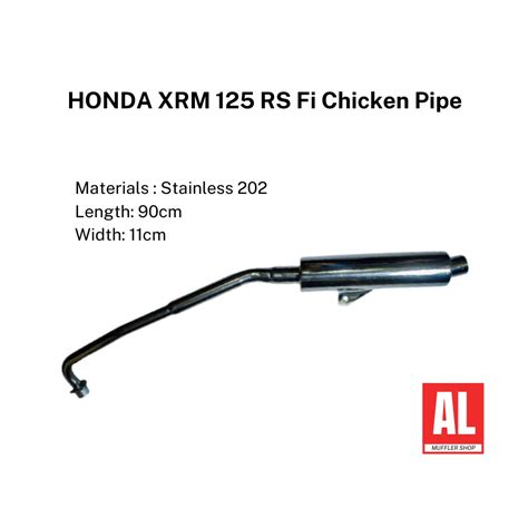 Honda XRM 125 RS Fi Chicken Pipe Shopee Philippines