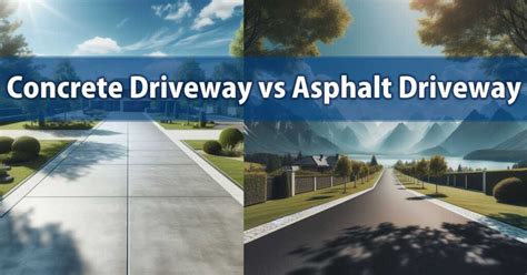 Concrete Driveway Vs Asphalt Driveway A Comprehensive Comparison