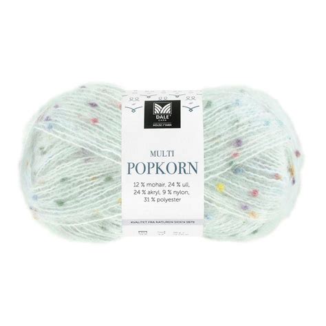 Multi Popcorn Lys Bl Dale Garn Saturnia Garn