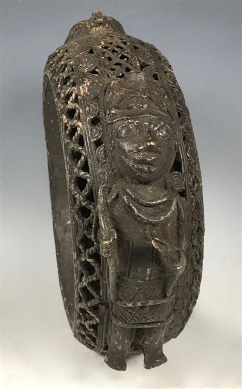 Sold Price: African Art Bronze Benin Currency, Nigeria - August 6, 0117 ...