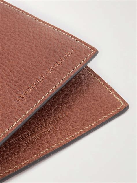 Brown Full Grain Leather Billfold Wallet BRUNELLO CUCINELLI MR PORTER