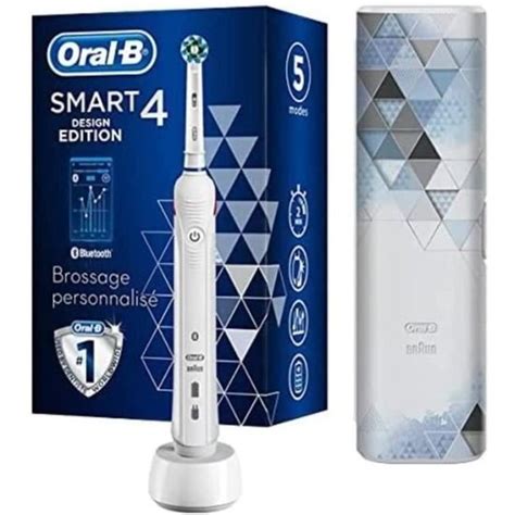 Oral B Smart 4 Brosse Dents Lectrique Rechargeable Avec 1 Manche