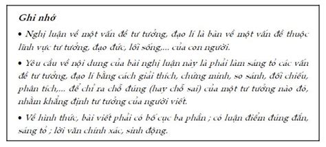 Nghị luận về một vấn đề tư tưởng đạo lí Soạn văn 9