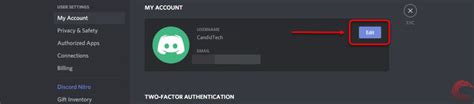 how to change your password on discord
