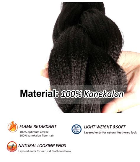 100 Kanekalon And High Temperature Fiber 82 Inch 64 Inch 165g