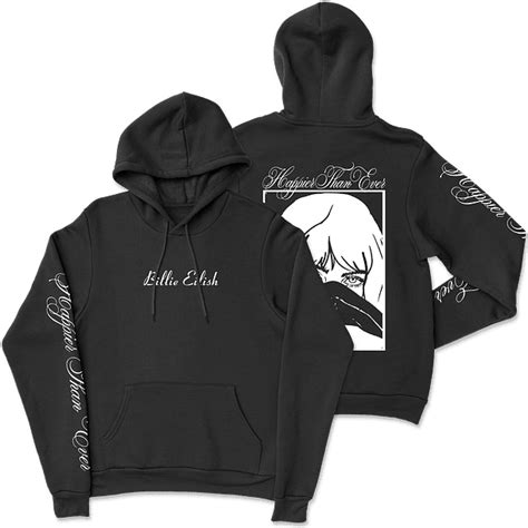 Billie Eilish · Happier Than Ever Face Hoodie