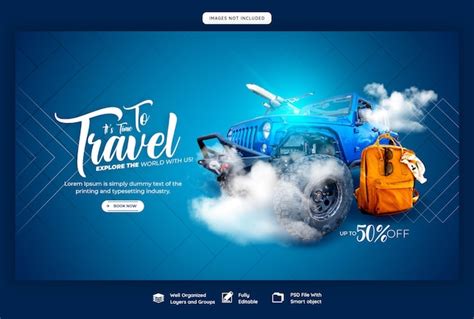 Plantilla De Banner Web De Viajes Y Turismo Archivo PSD Premium