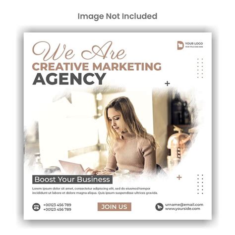 Premium Psd Creative Marketing Agency Social Media Post Template