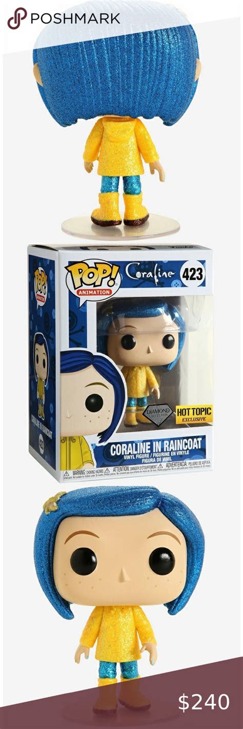 Funko Coraline Diamond Collection Pop Hot Topic Exclusive Coraline Rare Funko Pop Vinyl Figures