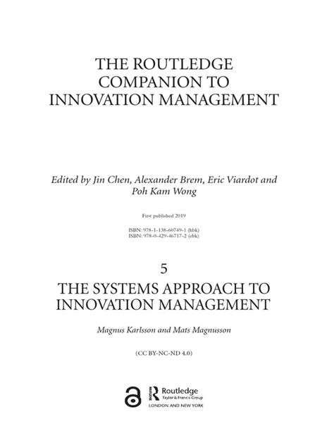 Chen & Et, All, 2019 | PDF | Strategic Management | Innovation