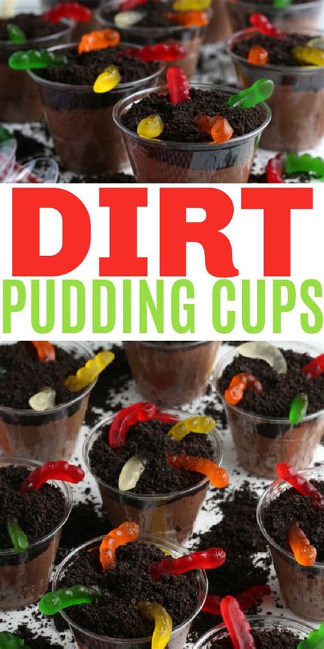 Dirt Pudding Cups With Gummy Worms Artofit