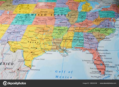 South Usa States Map Stock Photo by ©aallm 188022236