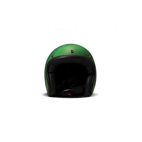 Casco Jet Handmade Vintage Smile Acid Green Dmd