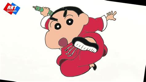 How To Draw Shinchan Step By Step Pencil Sketch Shin Chan Nohara Yo