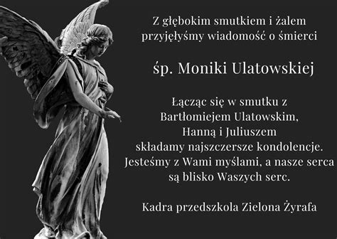 Kondolencje dla bliskich Moniki Ulatowskiej Iława