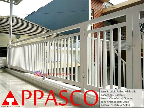 Railing Minimalis Balkon Modern Teras Atas Rumah Di Cibubur Jual