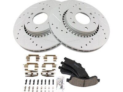 Trq Gf V Front Brake Pad And Rotor Kit Fits Gmc Envoy Xuv