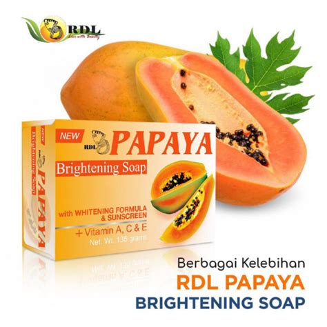 RDL Sabun Papaya Whitening Soap 135gr Sabun Pepaya RDL Lazada Indonesia