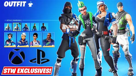 Fortnite Xbox PlayStation STW Exclusive Skins YouTube